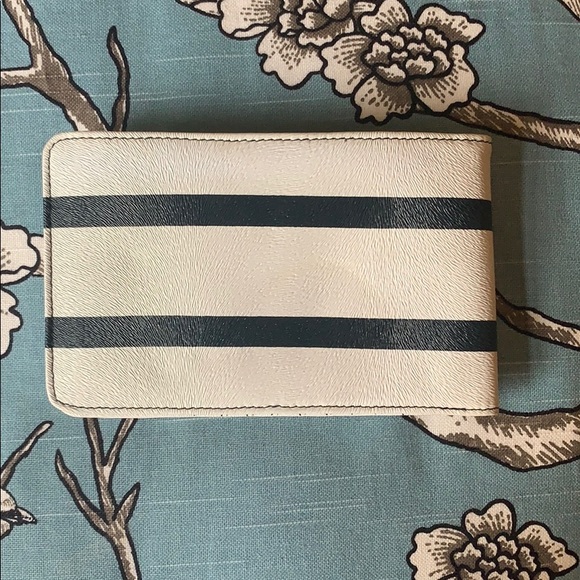 Sporty Navy & White Striped Clutch Wallet - Picture 3 of 5